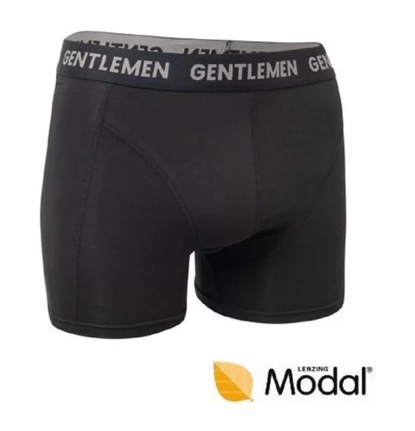 Heren boxershort Gentlemen exclusive zwart extra zachte kwaliteit