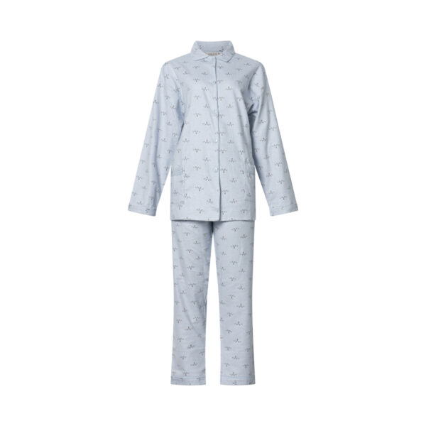 dames pyjama flanel 641381 grijs